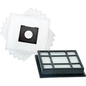 Icanpares Nilfisk Uyumlu Coupe neo energy Xtra One White Elektrikli Süpürge Hepa Filtre ve Toz Torbası 5 Adet