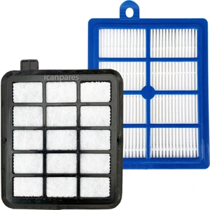 Icanpares Beko Uyumlu Bks 5554 5564 Elektrikli Süpürge Motor Koruma ve Hepa Filtre Seti