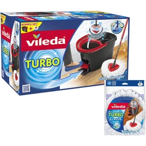 Turbo Pedallı Temizlik Seti + Yedek Mop