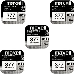 Maxell 377 SR626SW 1.55V Saat Pili 5'li