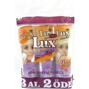 Pamuk Lüx Makyaj Pamuğu Disk 3 x 70LI Eko Paket 8690758020126