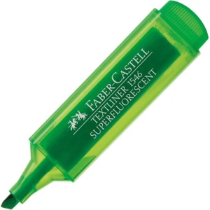 Faber Castell 1546 Şeffaf Gövde Yeşil Fosforlu Kalem