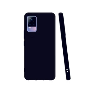 Vivo V21E Siyah Silikon Rubber Kılıf Arka Kapak