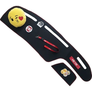 Tusba Market Fiat Tipo - Tempra Nakışlı Göğüs Torpido Halısı / Emoji Yastık