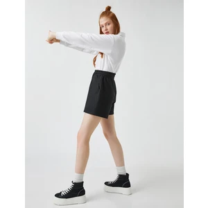 Kadın Beli Lastikli Şort