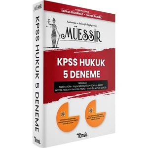 Temsil Yayınları Müessir KPSS Hukuk 5 Deneme Temsil Kitap Yayınları 2020