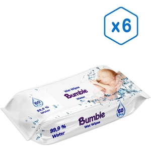 BUMBLE WATER ISLAK MENDİL 60 YAPRAK 6'LI PAKET