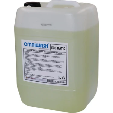 Omniwash Eco Matic Endüstriyel Sıvı Bulaşık Makinesi Deterjanı 20