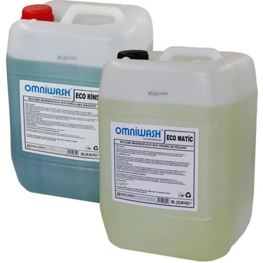 Omniwash Eco Bulaşık Makine Deterjan ve Parlatıcı Seti 20+20'l