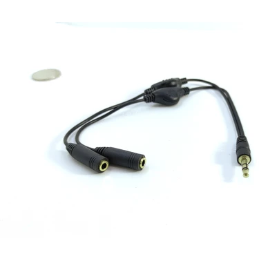 Stereo Kulaklık Çoklayıcı Kablo Ses