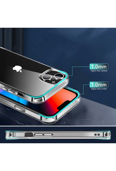 Vendas iPhone 13 First Serisi Sgs Darbe Lisanslı Şeffaf Kılıf