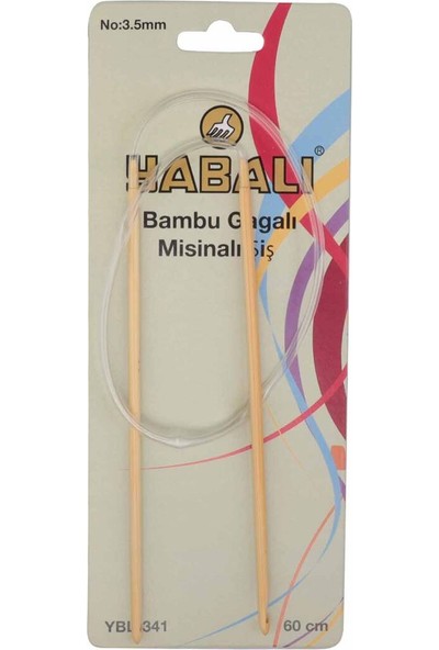 Yabalı Bambu Gagalı Misinalı Şiş 60 cm YBL-341 | Standart .