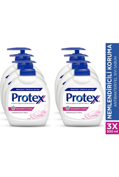 Protex Nemlendiricili Koruma Antibakteriyel Sıvı Sabun 300 Ml X 6 Adet