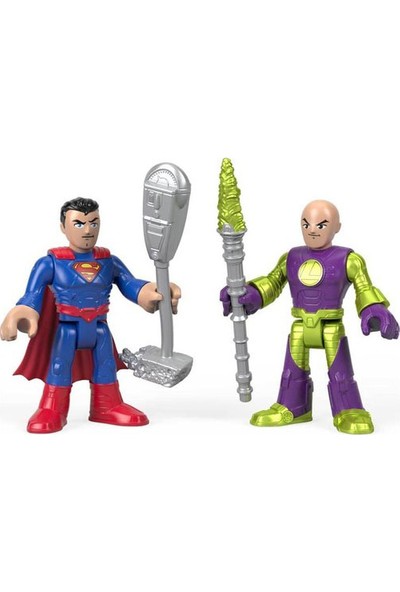 FLM Imaginext Dc Super Friends Justice League Lisanslı Figür Superman ve Lex Luthor