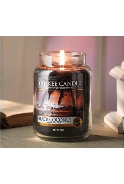 Yankee Candle 1254003E Büyük Klasik Mum Black Coco
