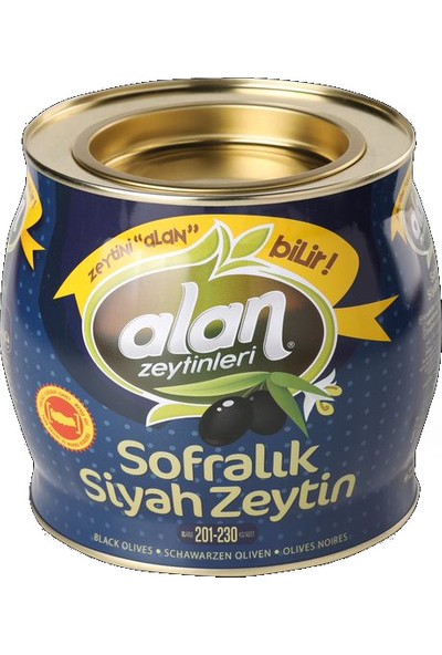 Alan Az Tuzlu Xl Siyah Zeytin 2 kg