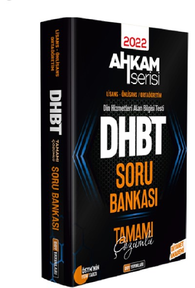 Ddy Yayınları DHBT 2022 Ahkam Serisi Tüm Kitaplar 3’ Lü Set (Ciltli)