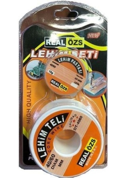 Lehim Seti Lehim Teli ve Pastası Seti 40X60MM 10 gr 2 Li Set