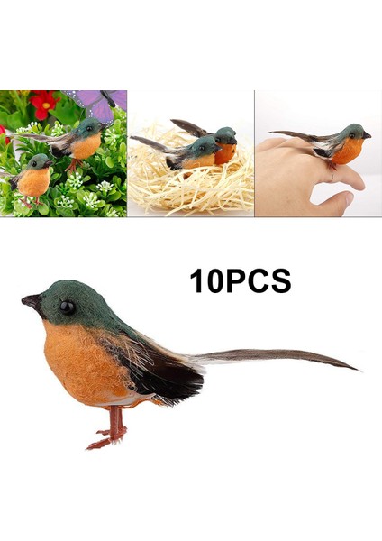 10 Adet Suni Kırmızı Kardinal Kuşlar Centerpieces Ev Bahçe Dekoru Yeşil Yeşil Robin (Yurt Dışından) fırsatları