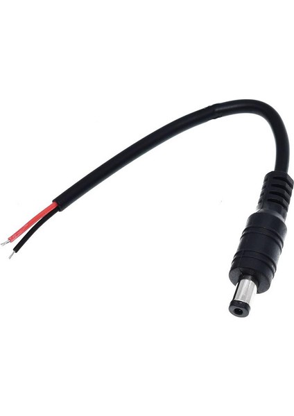 5.5mm x 2.1mm 15CM Adaptör Kablosu Erkek 22AWG 80 Derece 300V