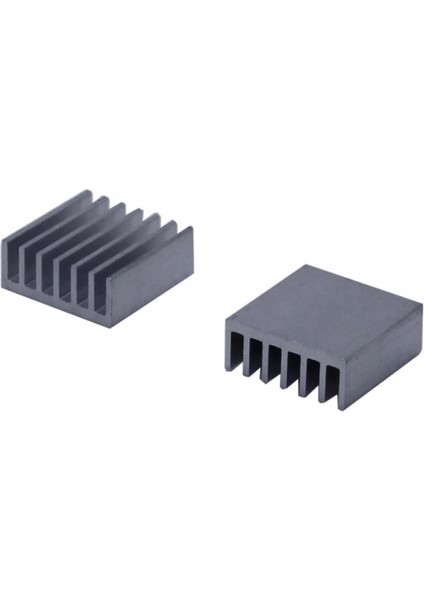 14X14X6MM Aluminyum Soğutucu Siyah Termal Etiket Raspberry Xbox
