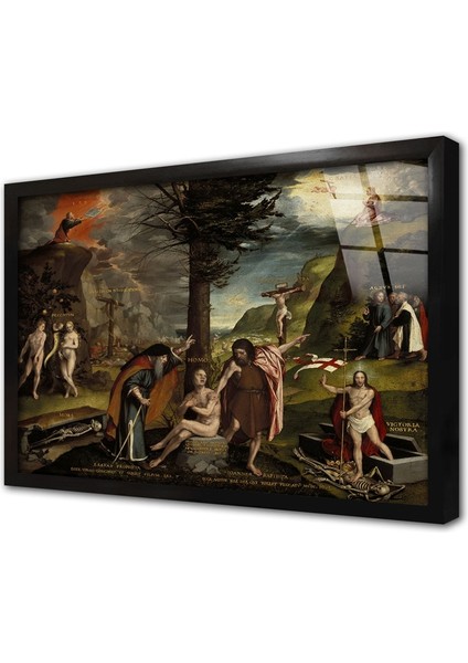 Hans Holbein Çerçeveli Cam Tablo