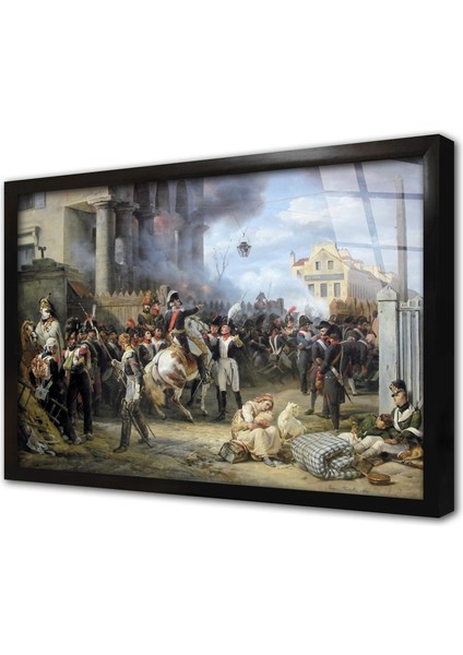 Chartres Dükü At Üzerinde Çerçeveli Cam Tablo