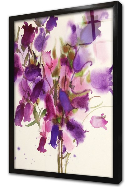 Çiçek Çerçeveli Cam Tablo