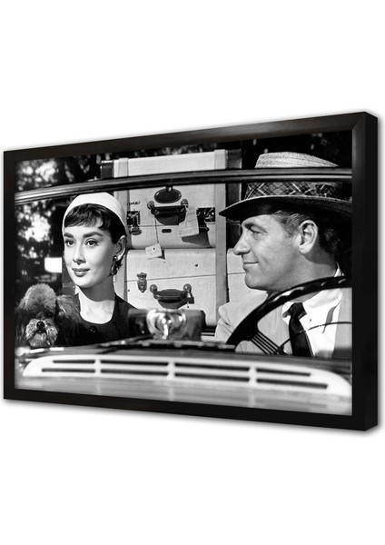 Audrey Hepburn Çerçeveli Mdf Tablo