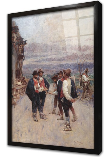 Gustavo Simoni Çerçeveli Cam Tablo