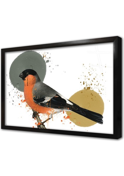 Dalda Saksağan Çerçeveli Cam Tablo