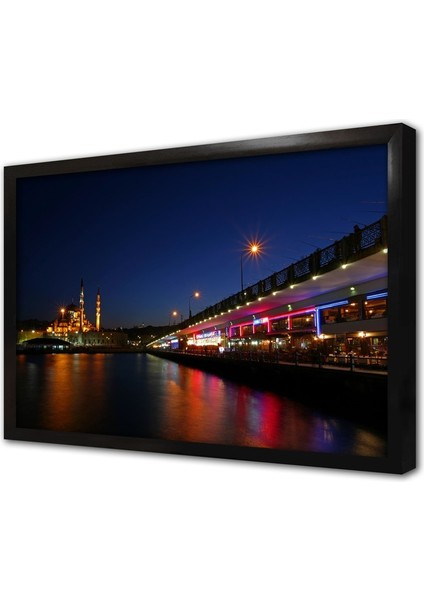 Galata Köprüsü Çerçeveli Mdf Tablo