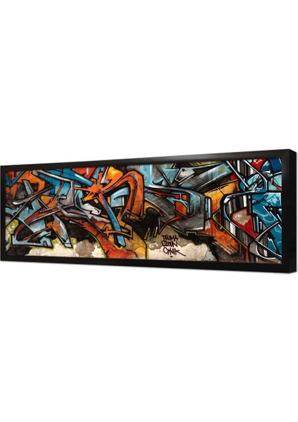 Grafiti Çerçeveli Mdf Tablo
