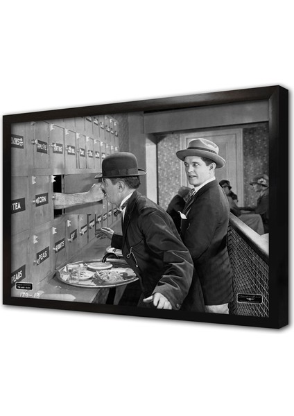 Charlie Chaplin Çerçeveli Mdf Tablo