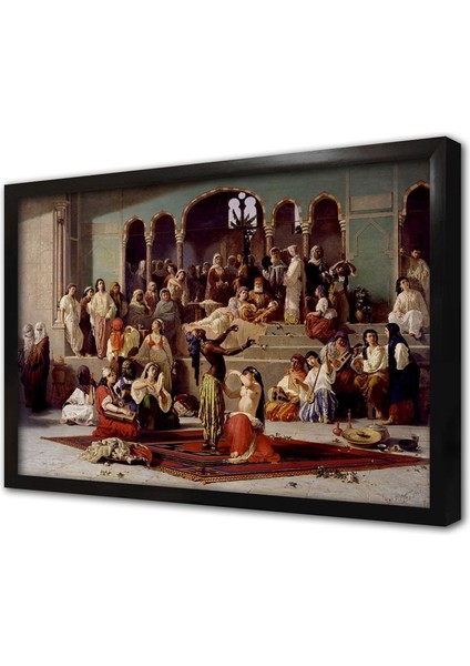 Harem Dansı Çerçeveli Mdf Tablo