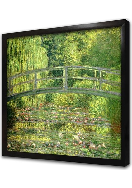 Giverny Monetnin Bahçesi Çerçeveli Mdf Tablo