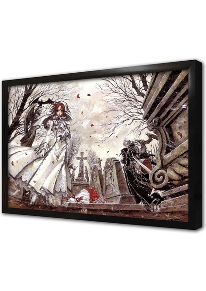 Anime Karakter Çerçeveli Mdf Tablo