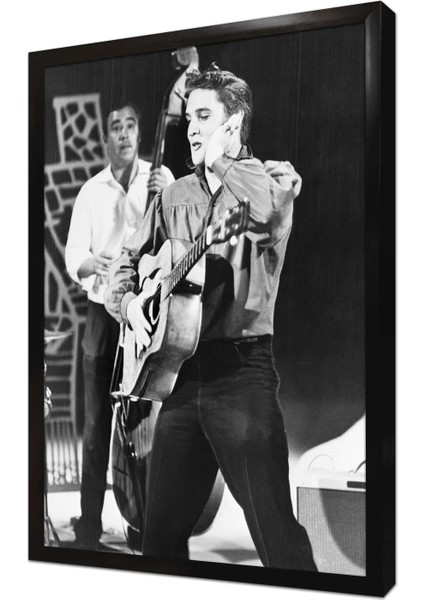 Elvis Presley Çerçeveli Mdf Tablo