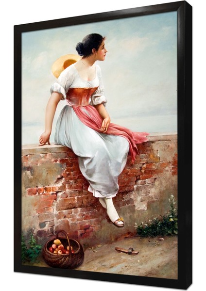 Eugene De Blaas Çerçeveli Mdf Tablo