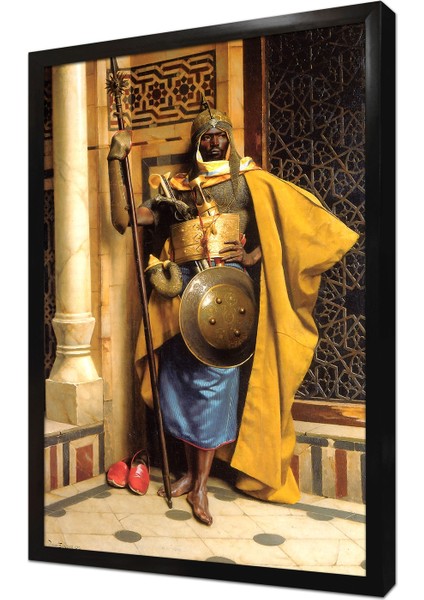 Harem Ağası Ludwig Deutsch Çerçeveli Mdf Tablo