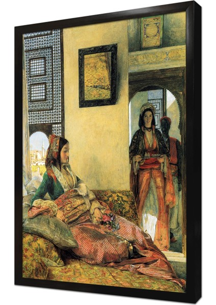 Hareem Kahirede Yaşam Çerçeveli Mdf Tablo