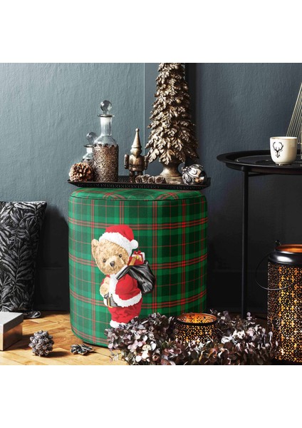 Yılbaşı Santa Teddy Puf fiyatları