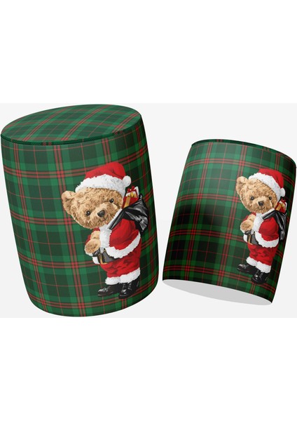 Yılbaşı Santa Teddy Puf modelleri