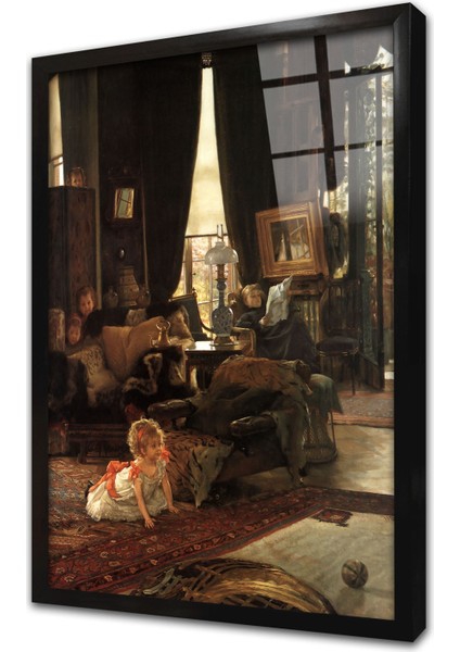 Hide ve Seek Çerçeveli Cam Tablo