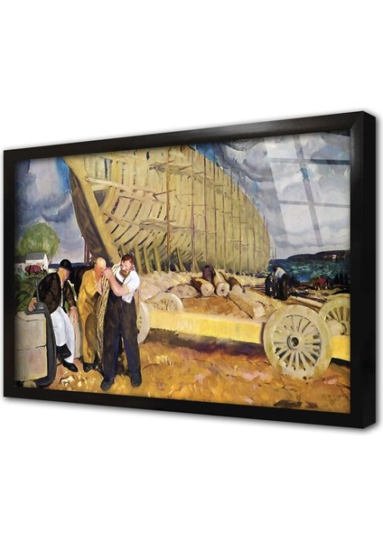 Builders Of Ships Çerçeveli Cam Tablo