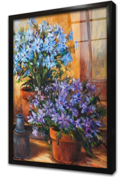 Çiçek Çerçeveli Cam Tablo