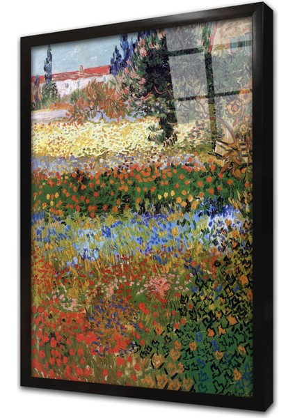 Çiçek Çerçeveli Cam Tablo