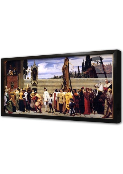 Cimabues Celebrated Madonna Çerçeveli Cam Tablo