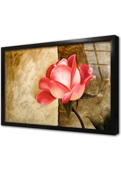 Çiçek Çerçeveli Cam Tablo