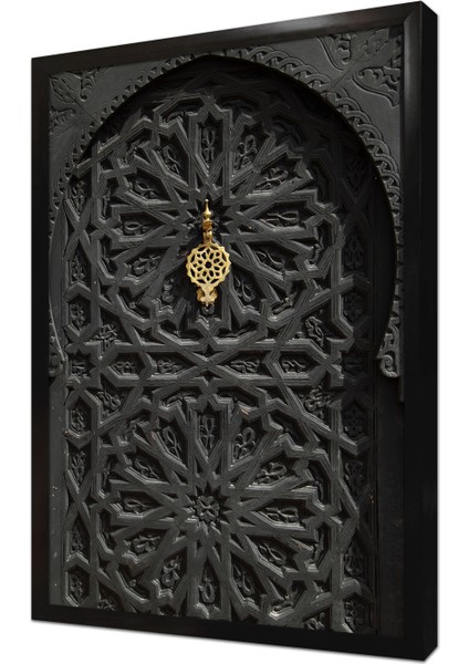 Ahşap Oyma Kapı Çerçeveli Mdf Tablo